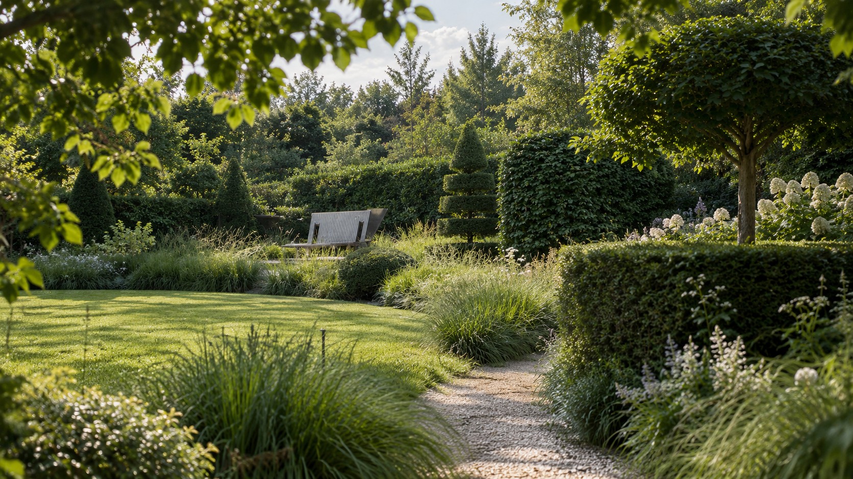 Jardin paysager réalisé